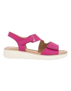 Soraya Leather Sandals in Pink