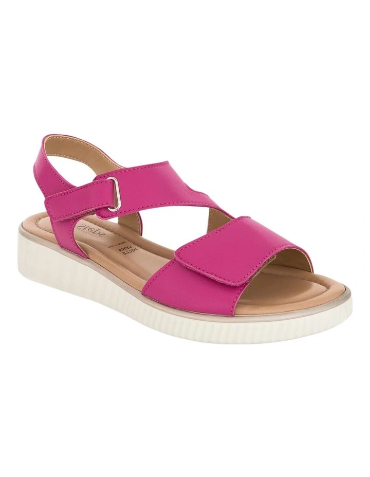 Soraya Leather Sandals in Pink image 2