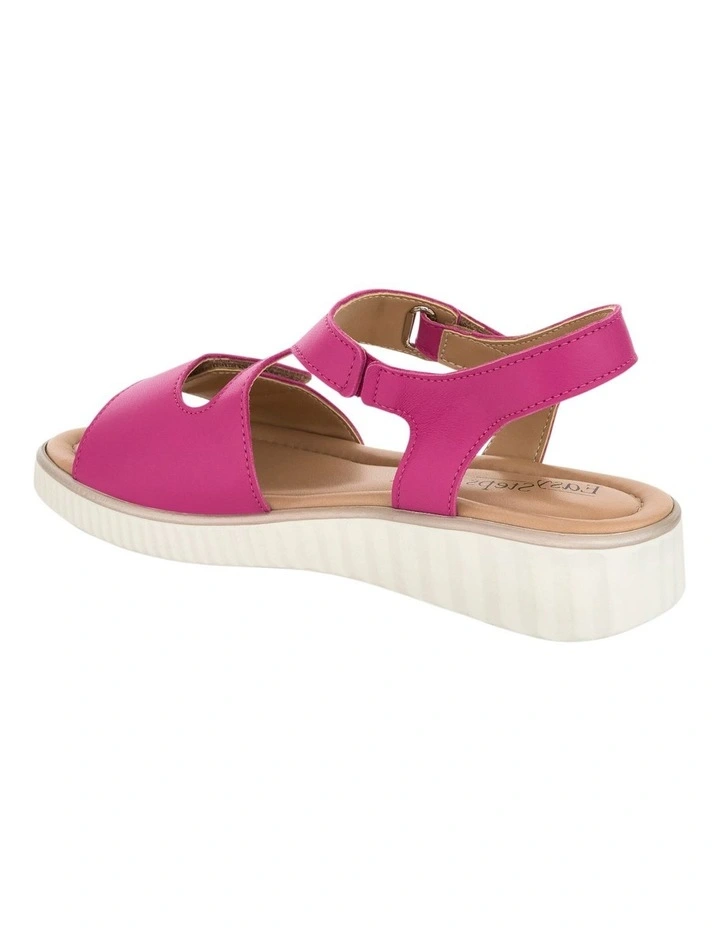 Soraya Leather Sandals in Pink image 3