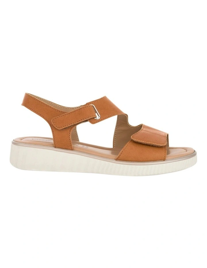 Soraya Leather Sandals in Tan image 1