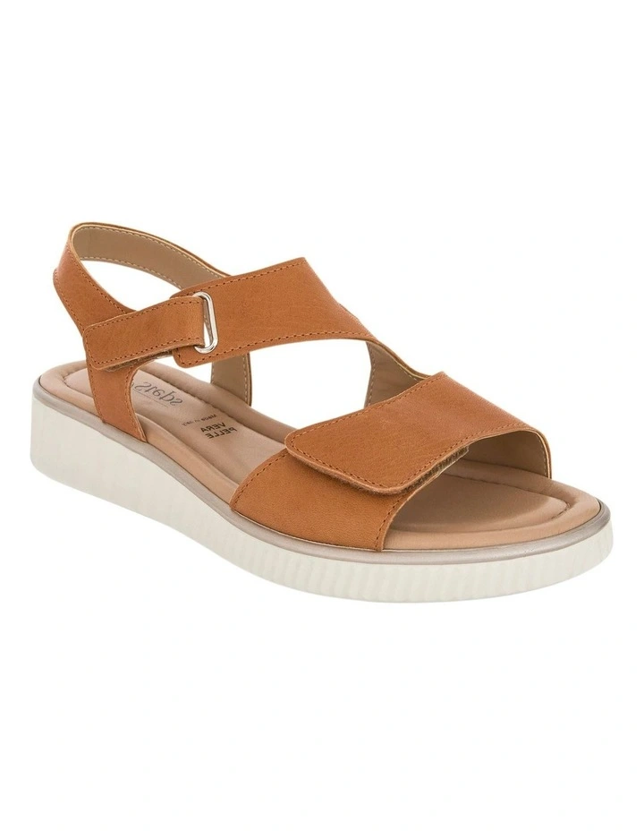 Soraya Leather Sandals in Tan image 2