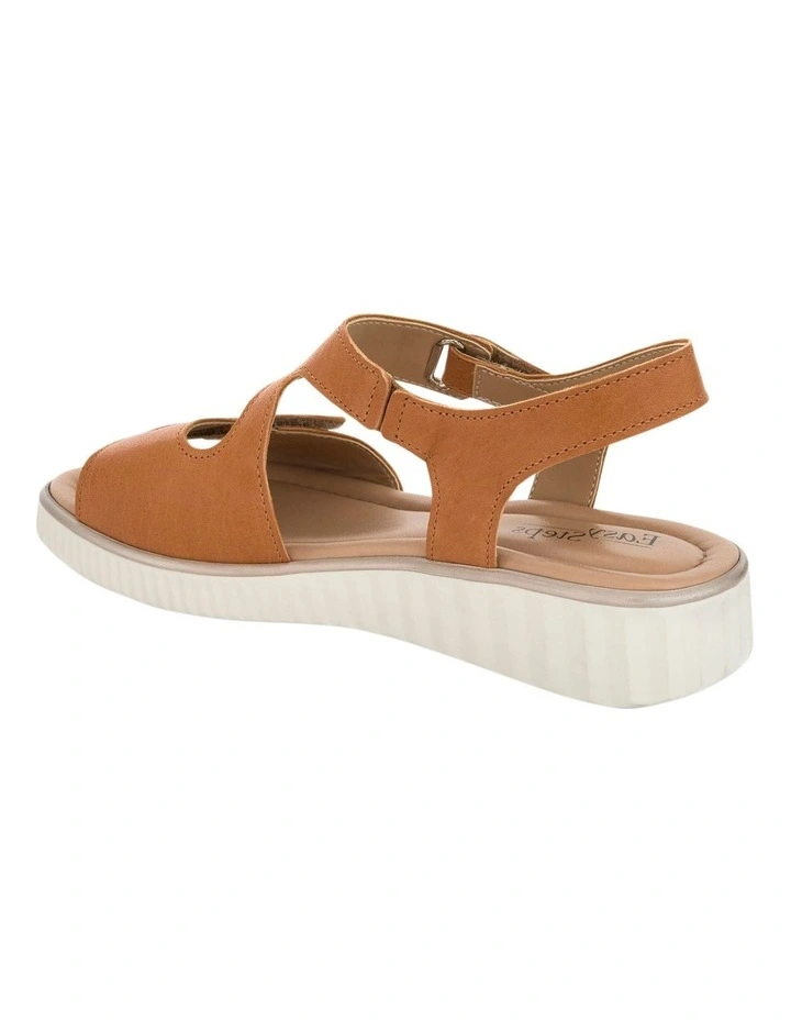 Soraya Leather Sandals in Tan image 3