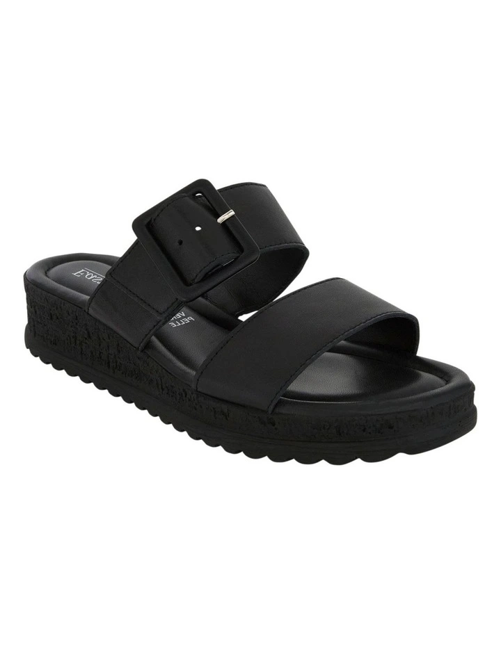 Isla Sandals in Black on Black image 2