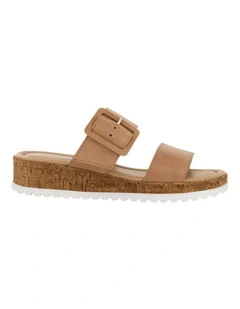 Isla Sandals in Camel Leather