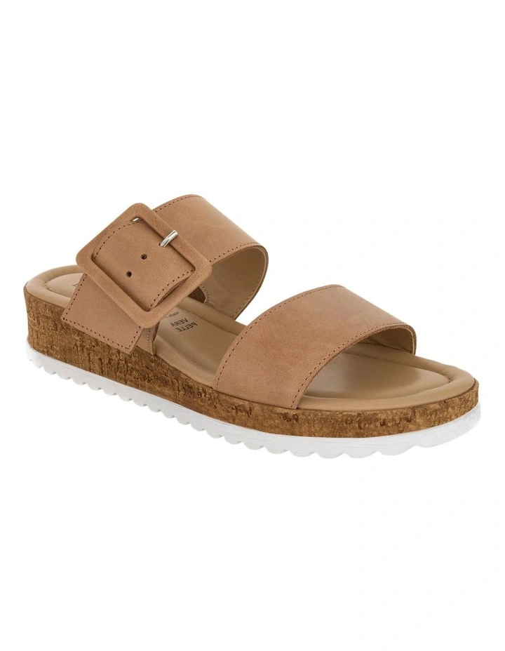 Isla Sandals in Camel Leather image 2