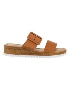 Isla Sandals in Tan Leather