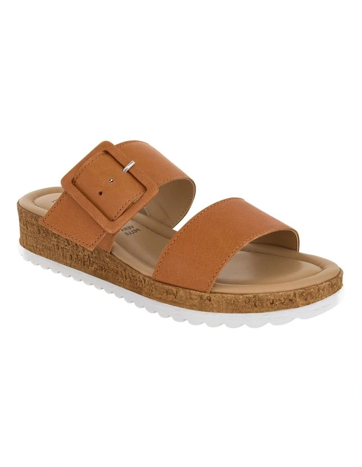 Isla Sandals in Tan Leather image 2