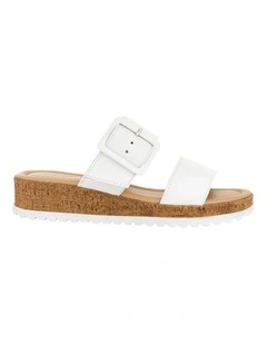 Isla Sandals in White Leather