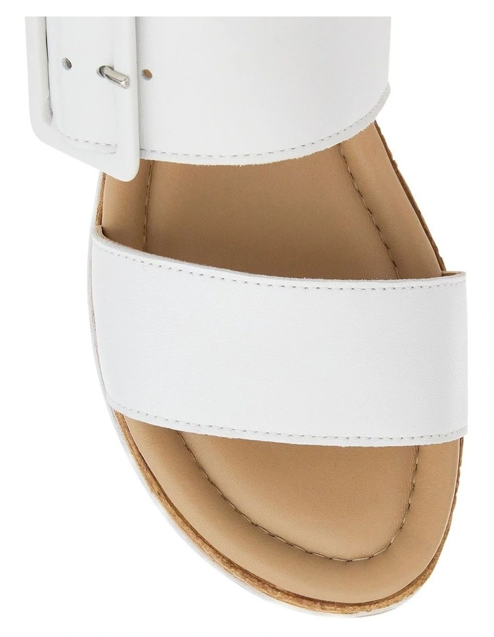 Isla Sandals in White Leather image 4
