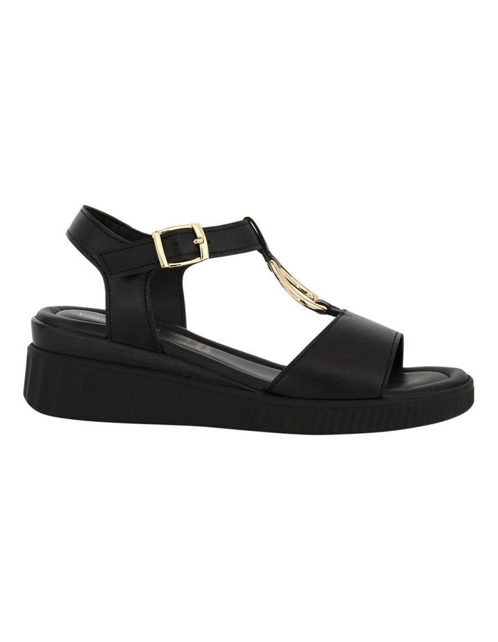 Fasinate Sandals in Black on Black image 1