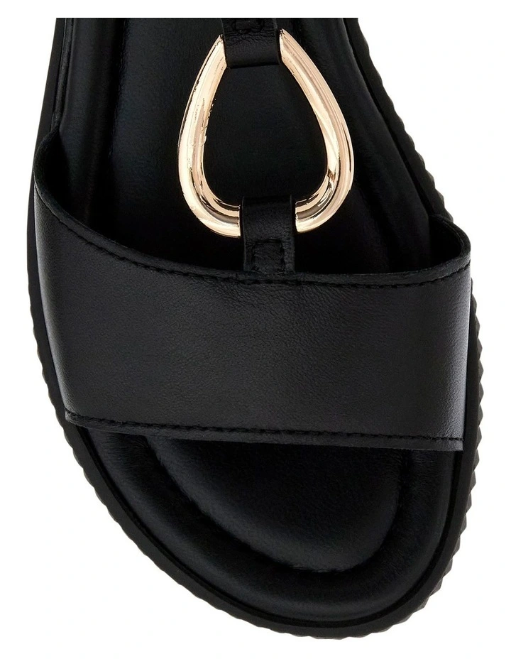 Fasinate Sandals in Black on Black image 4