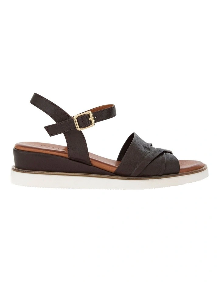 Dawn Sandals in Chocolate Leather image 1