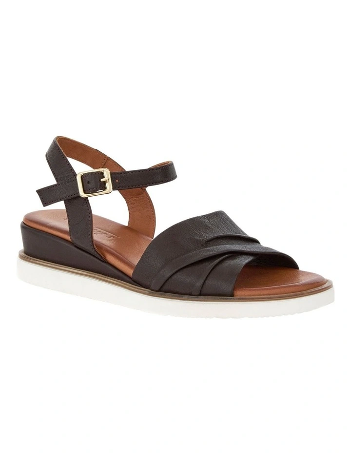 Dawn Sandals in Chocolate Leather image 2