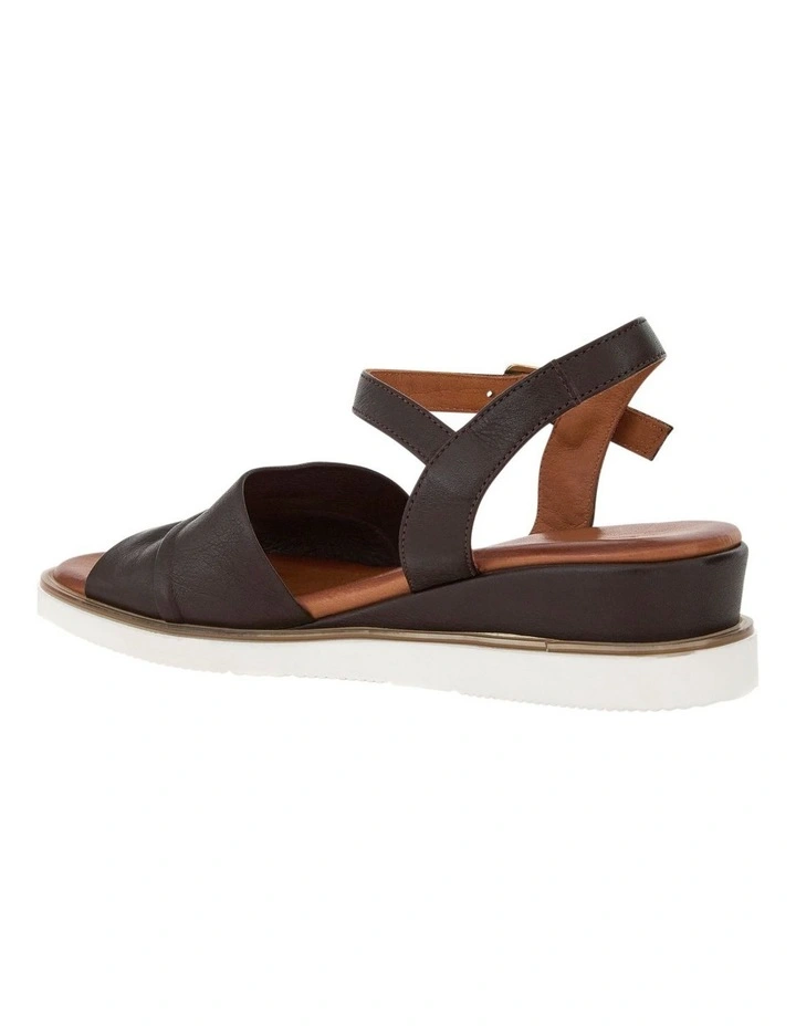 Dawn Sandals in Chocolate Leather image 3