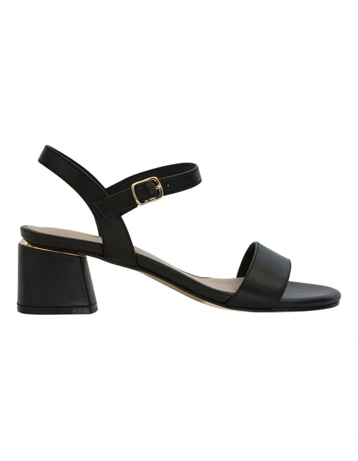 Madrid Sandals in Black Leather image 1