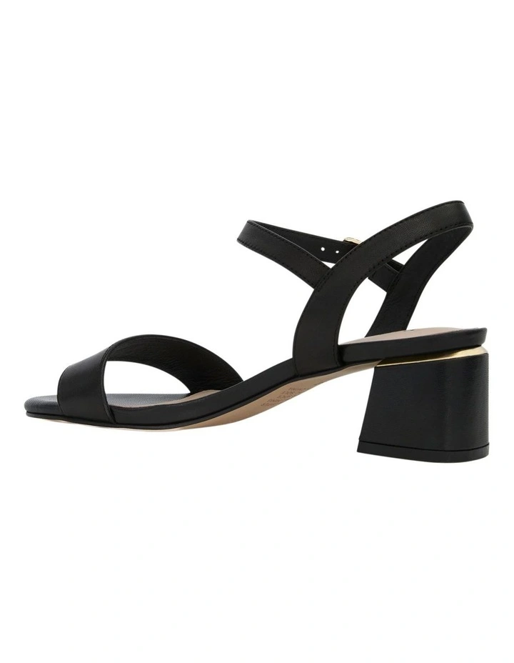 Madrid Sandals in Black Leather image 3