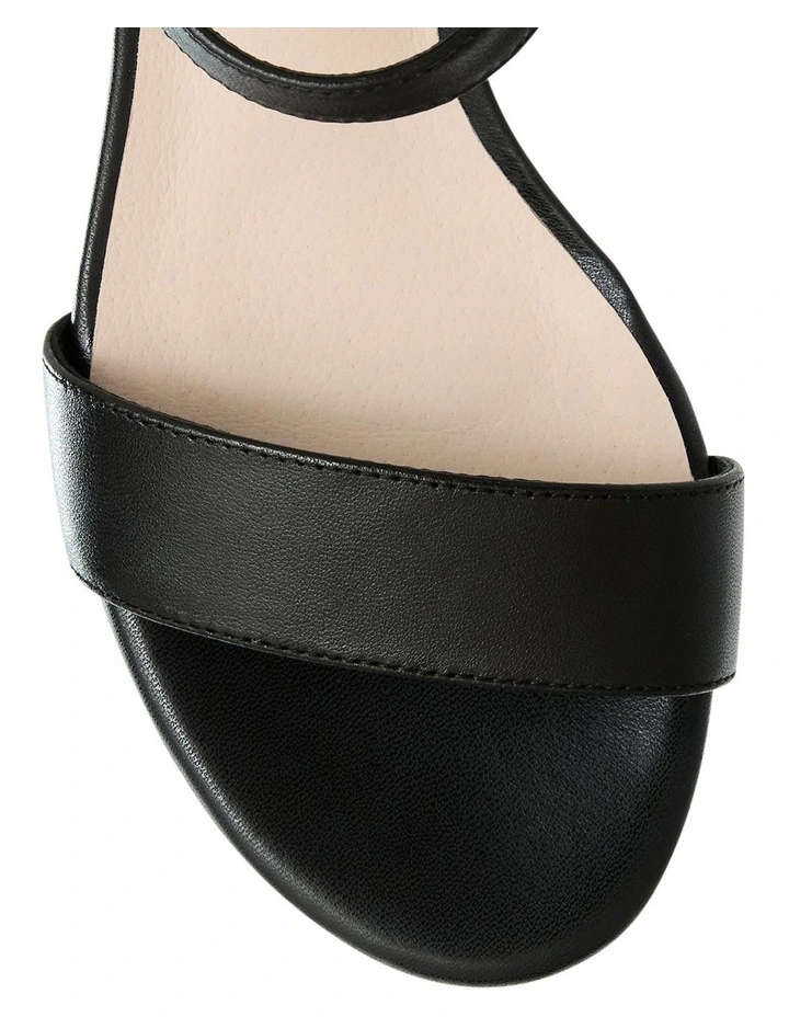 Madrid Sandals in Black Leather image 4