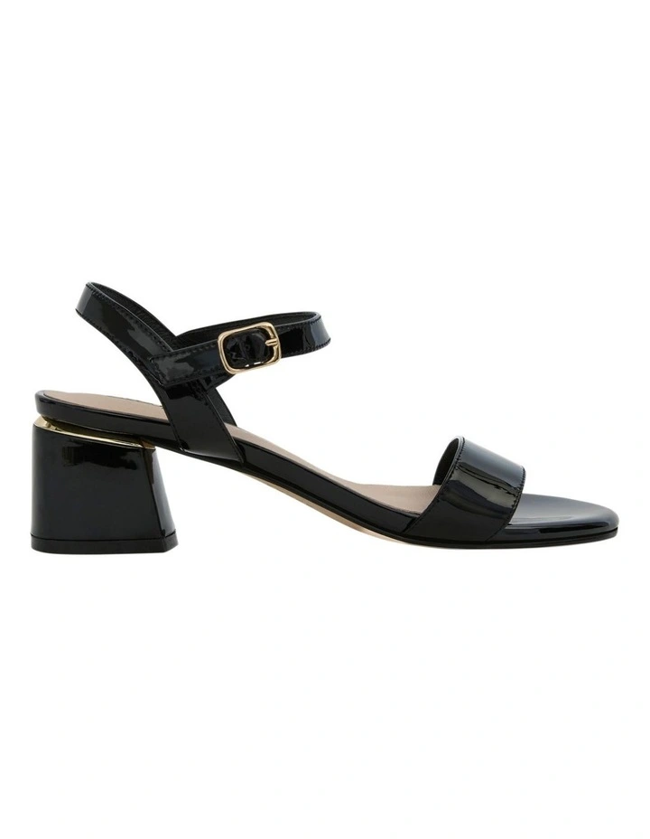 Madrid Sandals in Black Patent Leather image 1