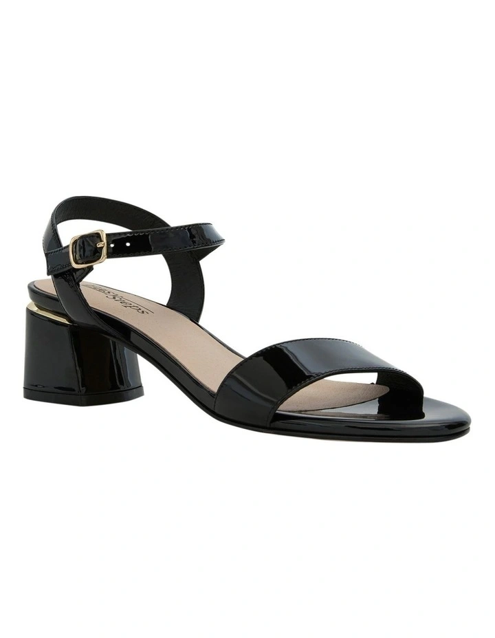 Madrid Sandals in Black Patent Leather image 2