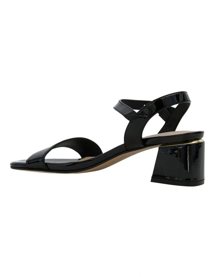 Madrid Sandals in Black Patent Leather image 3