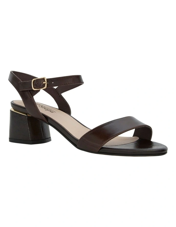 Madrid Sandals in Chocolate Leather image 2