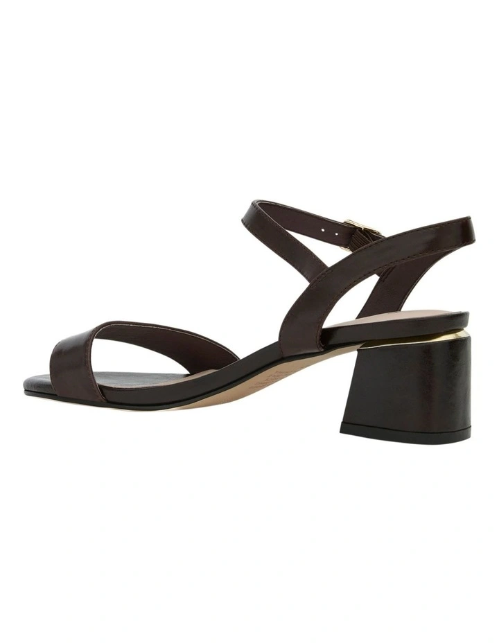 Madrid Sandals in Chocolate Leather image 3