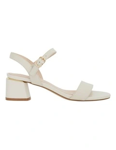 Madrid Sandals in Ivory Leather