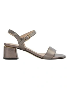Madrid Sandals in Pewter Metallic