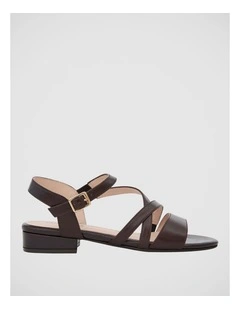 Echo Sandals in Chocolate Leather