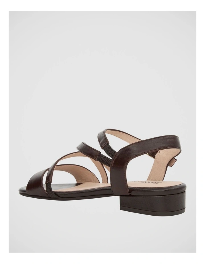 Echo Sandals in Chocolate Leather image 3
