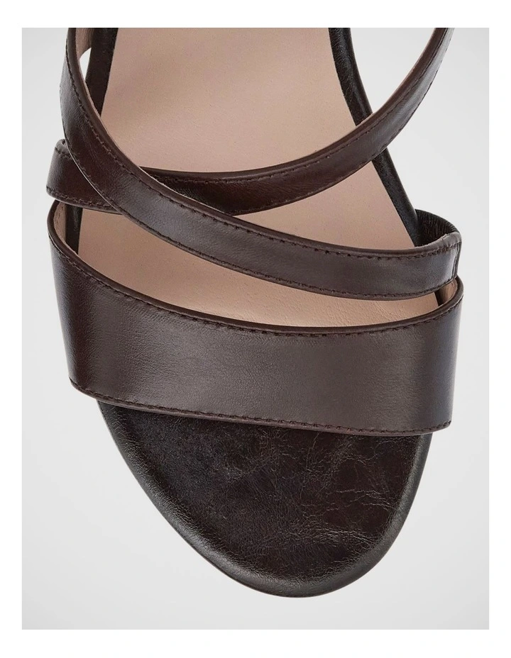 Echo Sandals in Chocolate Leather image 4
