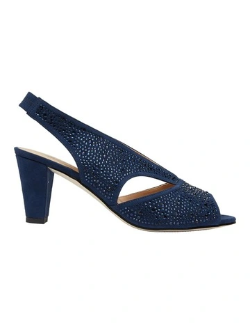 Angie Navy Fabric Sandal
