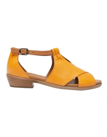 Laguna Sandals In Orange/Cognac Leather
