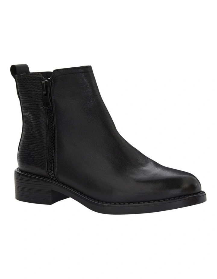 Merchant Leather Boots in Black image 3