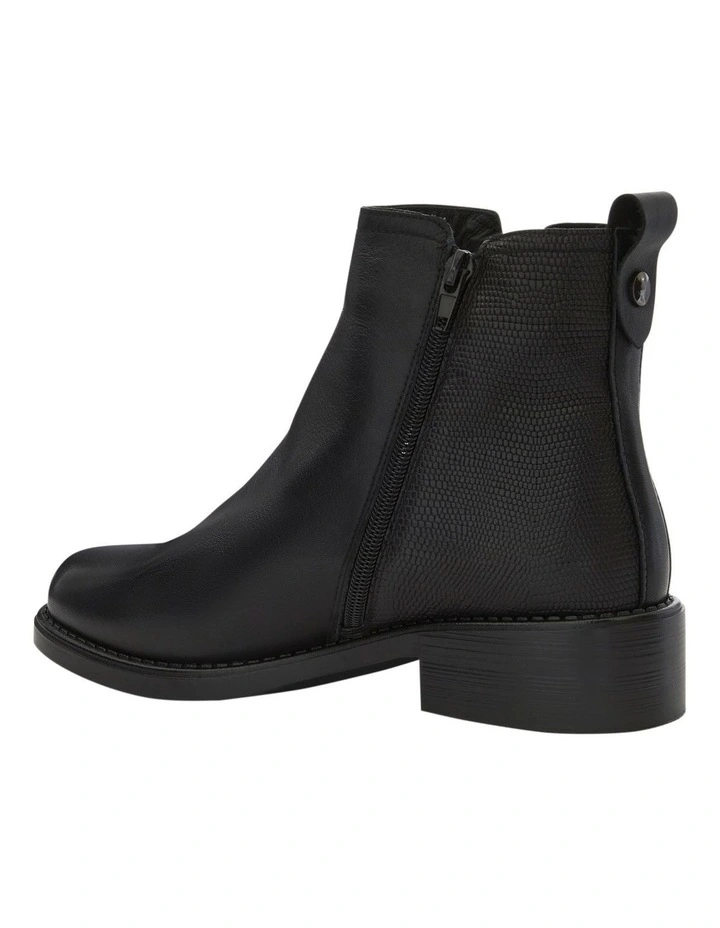 Merchant Leather Boots in Black image 3
