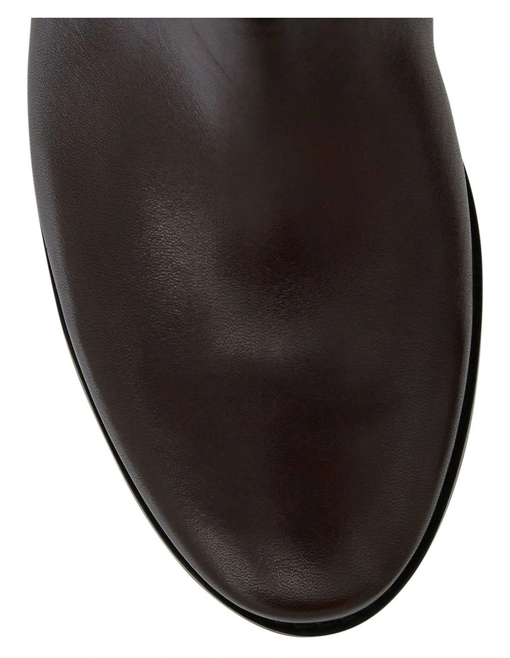 Junction Leather Knee Boots in Brown image 4