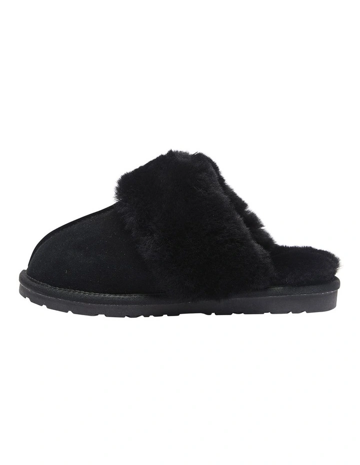 Peggy Black Suede Slippers image 3