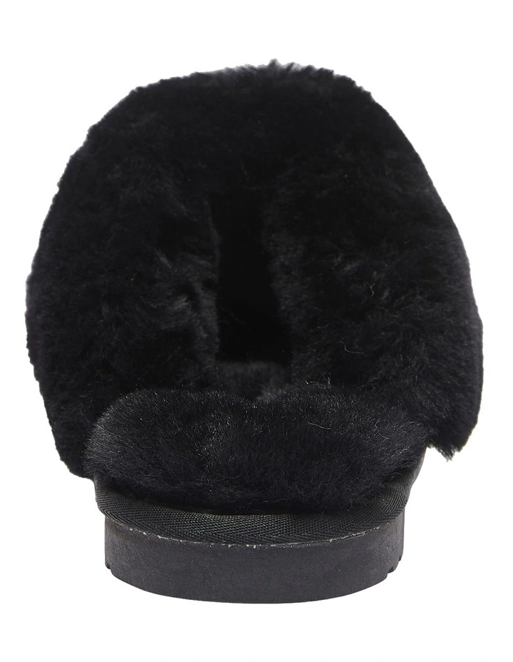 Peggy Black Suede Slippers image 5