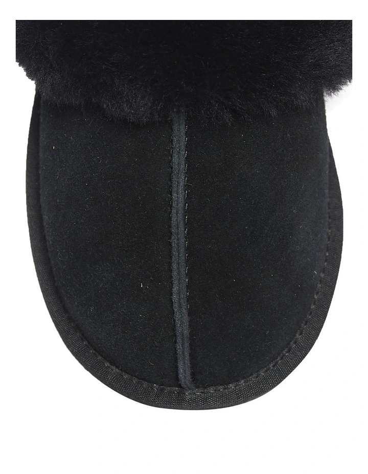 Peggy Black Suede Slippers image 7