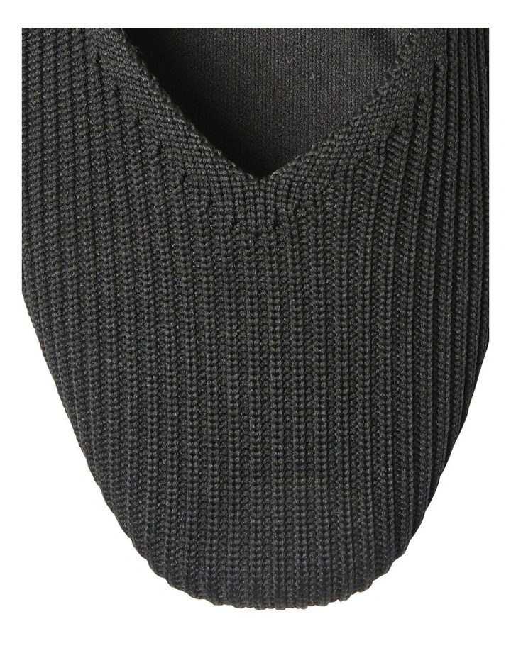 Jazz Flat Ballet in Black Knit image 7