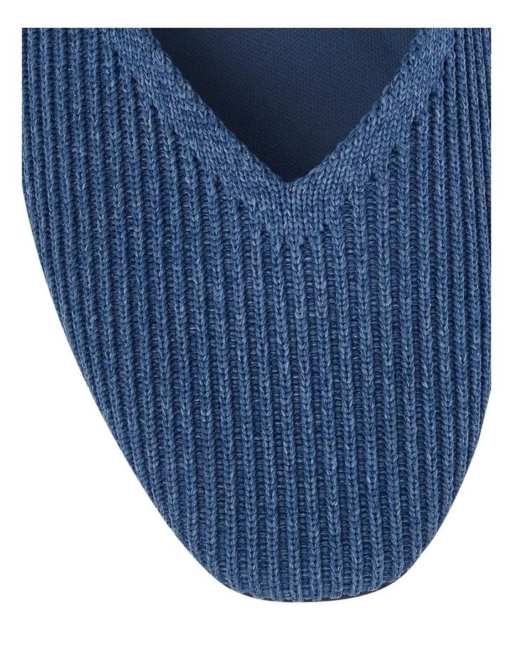 Jazz Flat Shoes in Denim Knit image 4