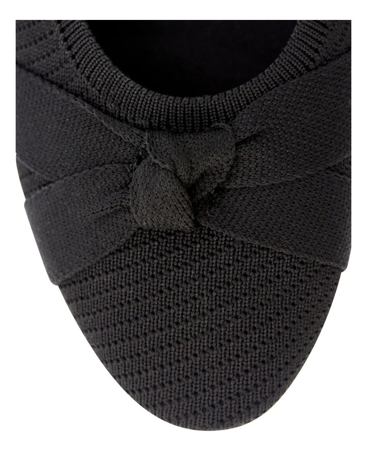 Kayley Ballet Flats in Black Knit image 4