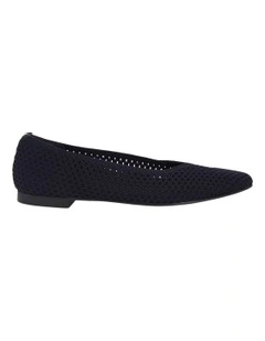 Jiffy Flat Shoes in Navy Knit