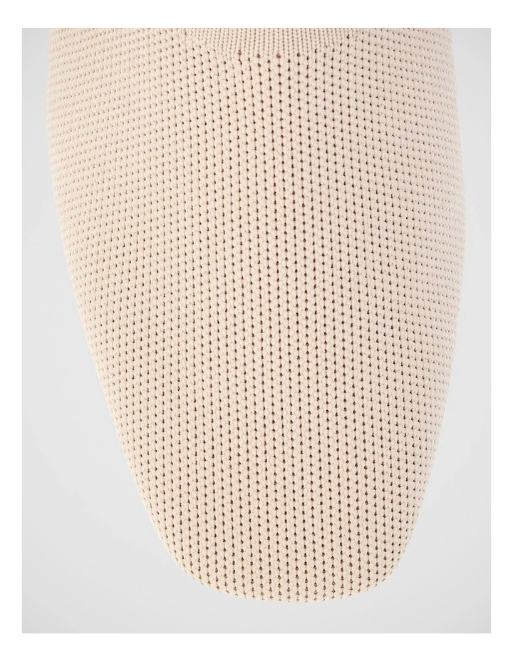 Rafa Block Heel Mule in Natural Knit image 4
