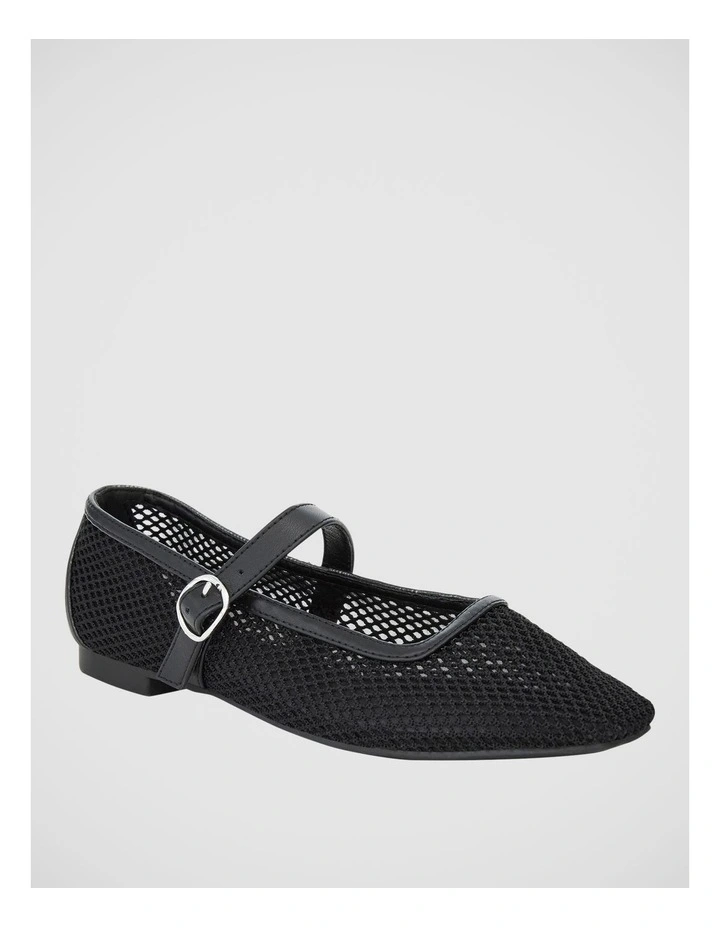 Jax Ballet Flats in Black Mesh image 2