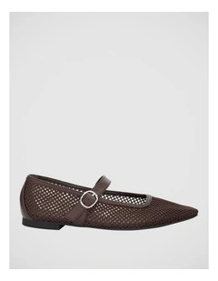 Jax Ballet Flats in Chocolate Mesh