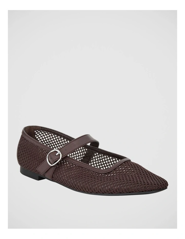Jax Ballet Flats in Chocolate Mesh image 2