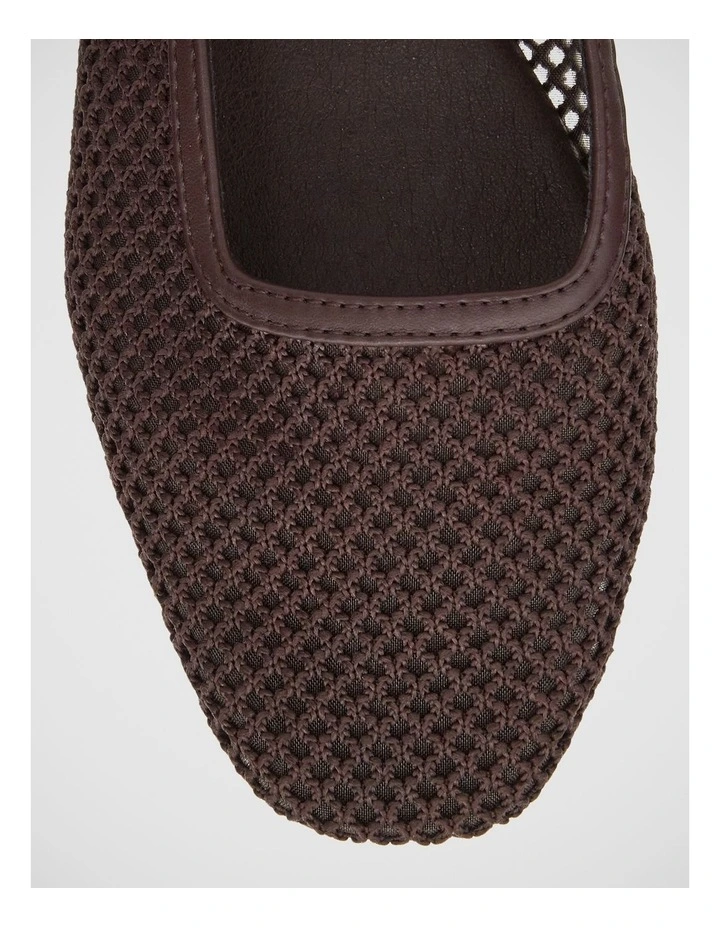 Jax Ballet Flats in Chocolate Mesh image 4
