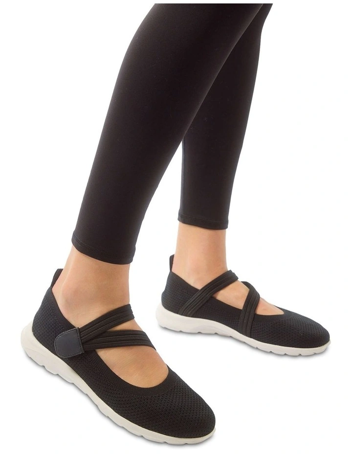 Patsy Sneakers in Black Stretch image 2
