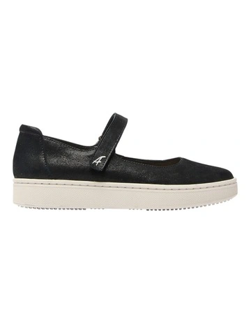 Albany Sneakers in Black Metallic Suede